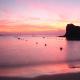 Descripción: Tonalidades rosas en Playa Papagayo